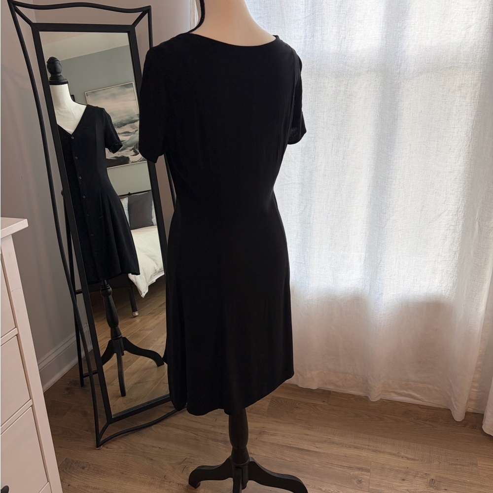 Elegant Monkl Black Button-Down Dress S - Picture 3 of 9
